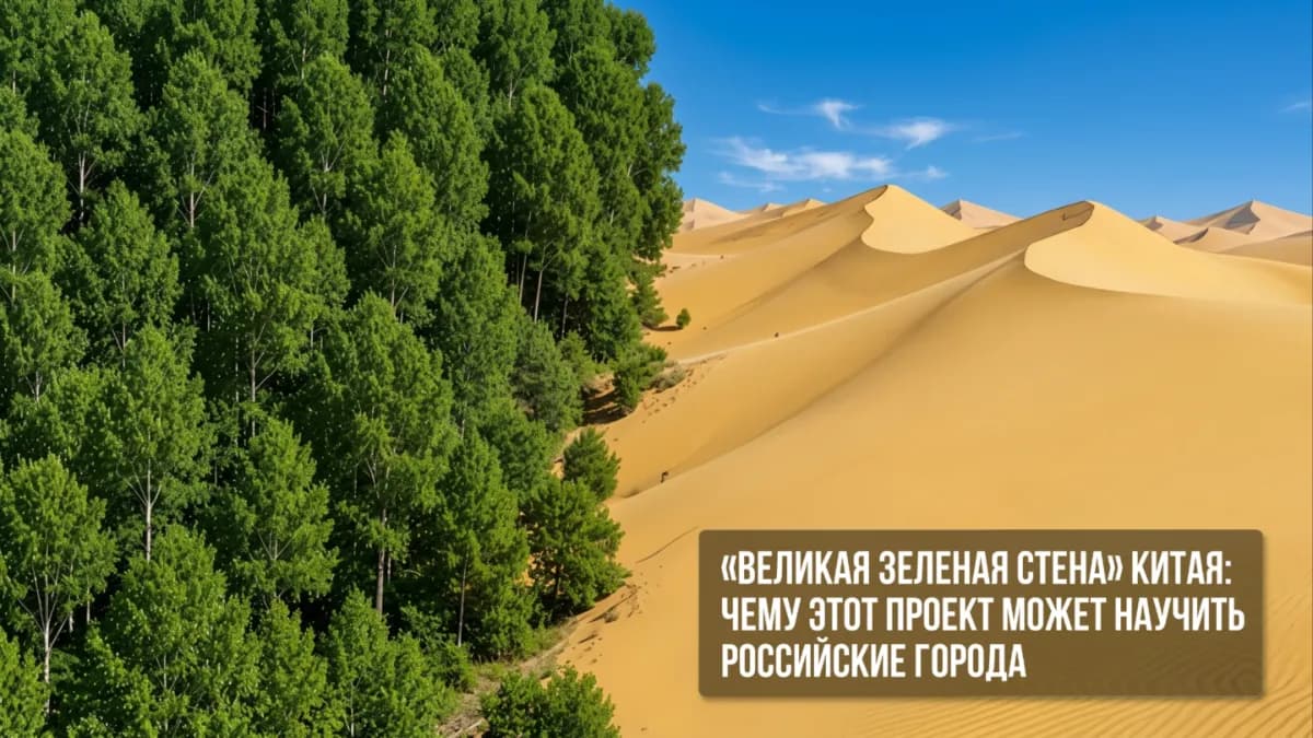 “Великая зеленая стена” Китая: чему этот проект может научить российские города